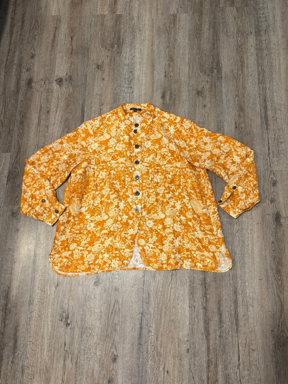 Soeur Women’s Laure Garden Silk Blouse Size 6